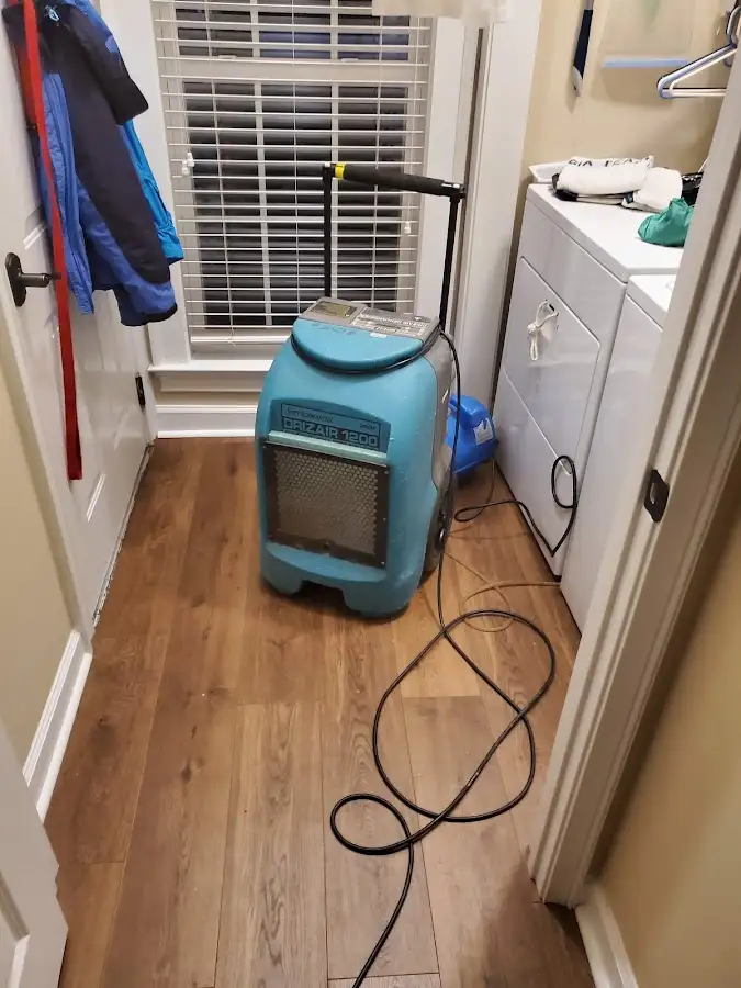 Commercial dehumidifier deployed for Flood Damage Cleanup in Vineland
